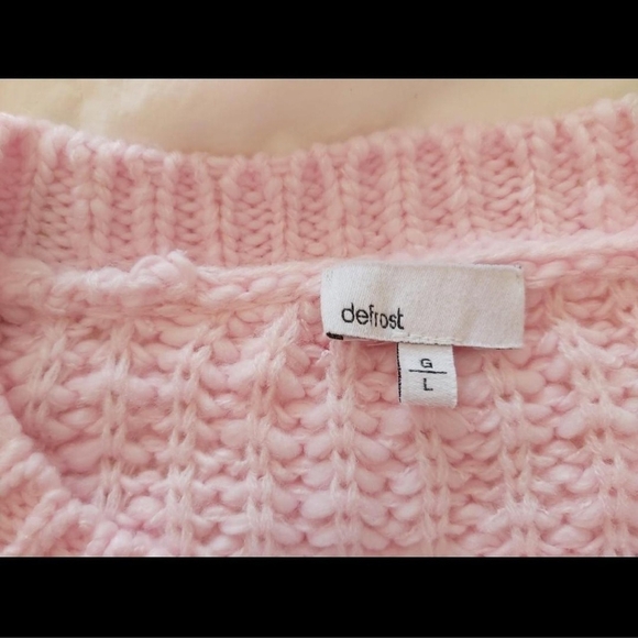 Pink Cable Knit Sweater - Picture 3 of 3